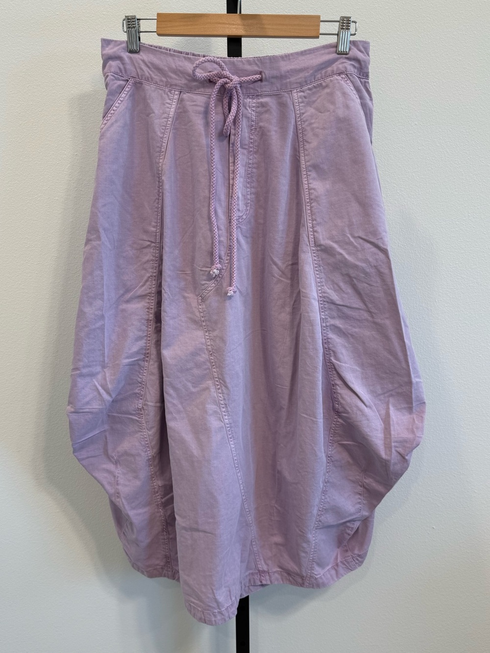 NWT Free People Willow Poplin Maxi Skirt Lavender Balloon Parachute Medium Casua
